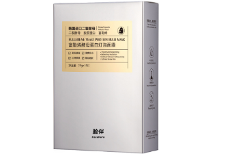 脸伴富勒烯酵母蛋白灯泡面膜